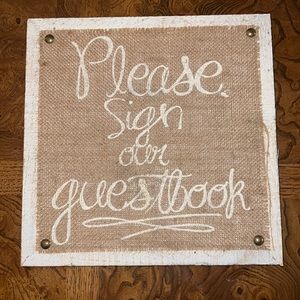 Wedding Sign - Please Sign Our Guestbook